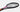 Black and pink tennis racket with brown grip and tightly woven strings suitable for use with a tennis racket dampener.