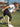Tennis player practicing topspin stroke at a professional top spin tennis academy with specialized training gear