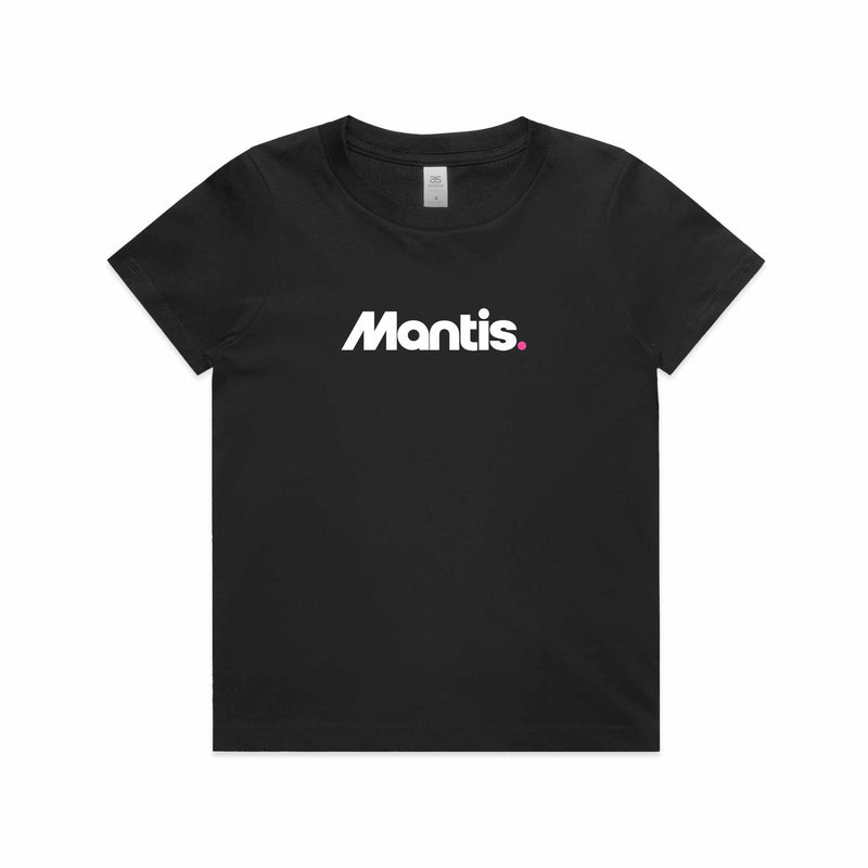 Mantis Child's Logo T-Shirt - Black (2-7 yrs)