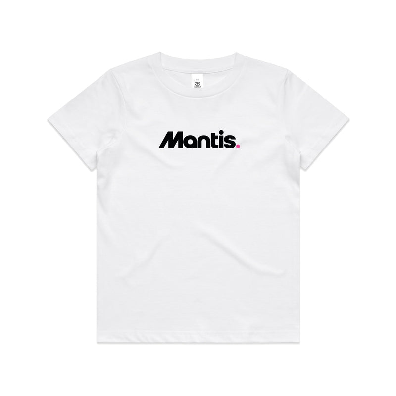 Mantis Child's Logo T-Shirt - White (2-7 yrs)