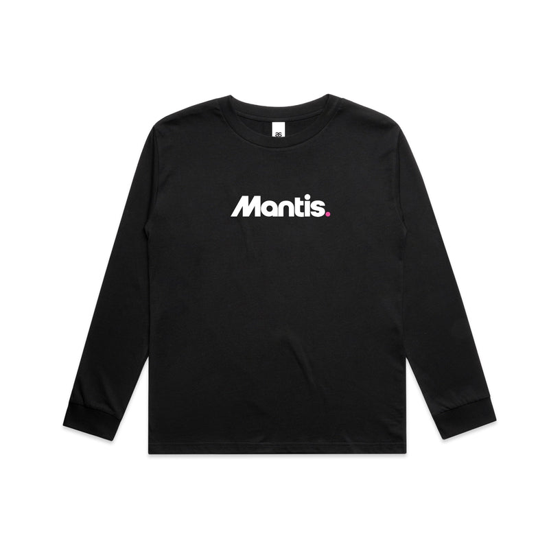 Mantis Junior Logo Long Sleeve Tee - Black (8-17 yrs)