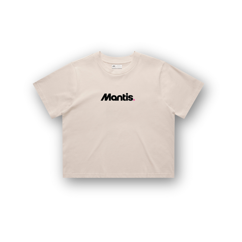 Mantis Logo Crop T-Shirt - Bone