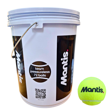 Mantis Team Pressureless Tennis Balls (Bucket/Poly Bag)