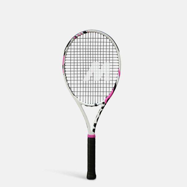 Mantis PS 300 v4 'Challenge' tennis racket with satin finish and branded design.