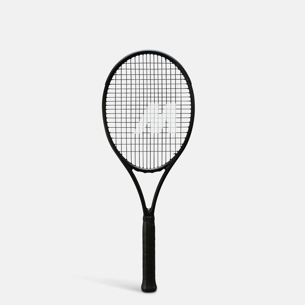 Mantis Pro 310 v4 Phantom tennis racket with satin finish and Mantis branding.