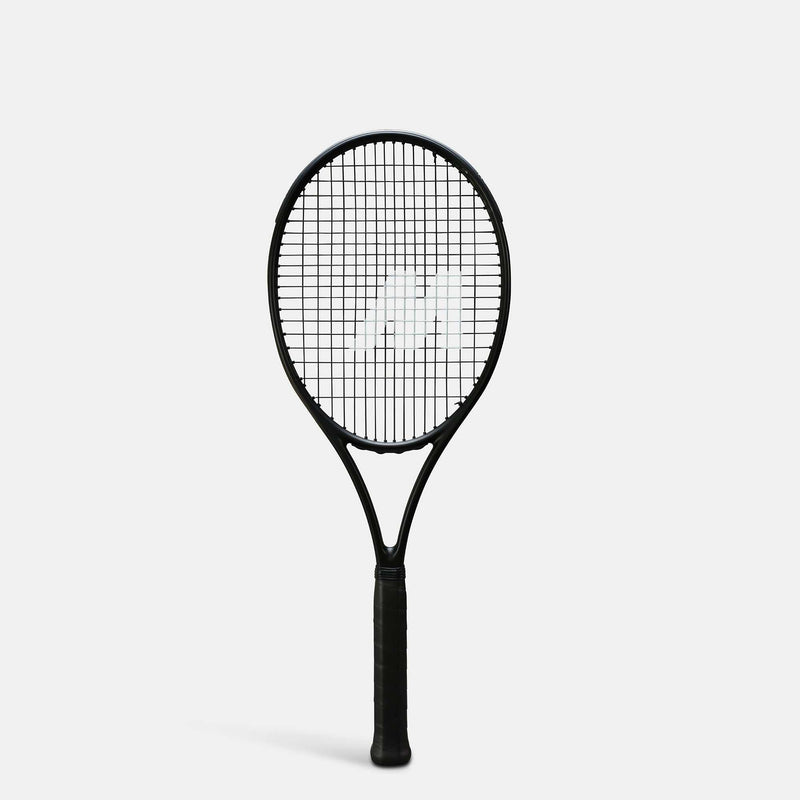 Mantis Pro 310 v4 Phantom tennis racket with satin finish and Mantis branding.