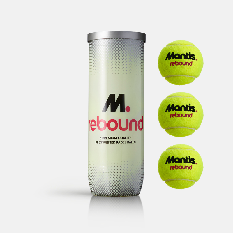 Mantis Rebound padel balls (3-ball tube)