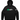 Black men's Spin Hoodie with athletic fit and kangaroo pocket, made from breathable mid-weight fleece.